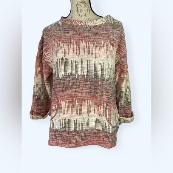 Anthropologie Postmark Soundwaves Sweater Size S NWT - Picture 3 of 13